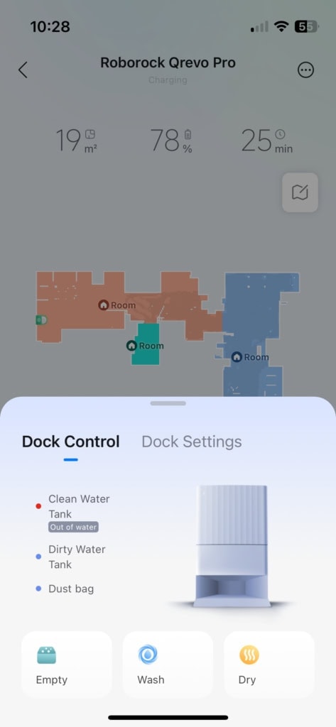 Stacja dokująca musi mieć własne ustawienia i przejrzystą stronę w aplikacji