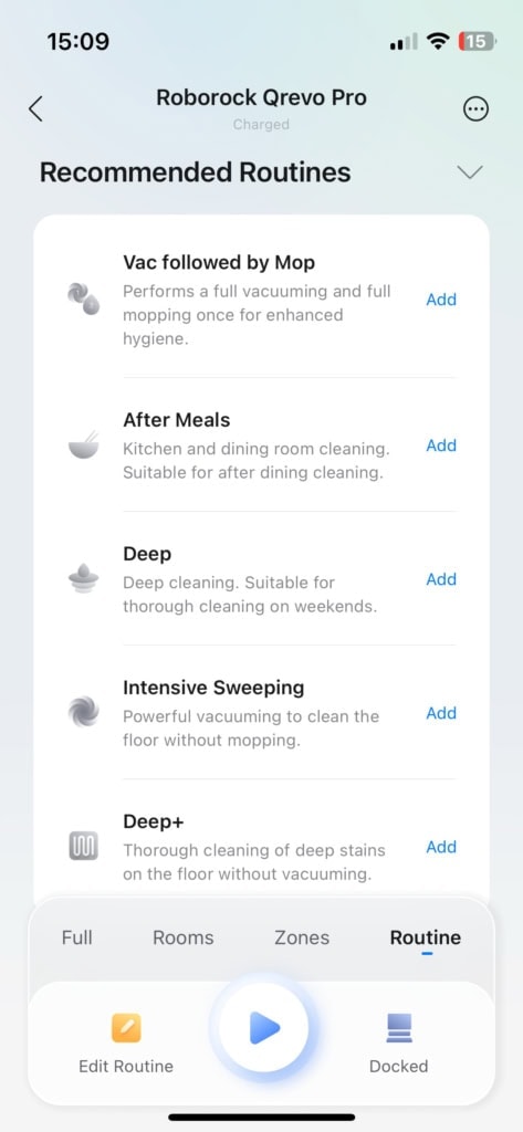Automatycznie utworzone rutyny