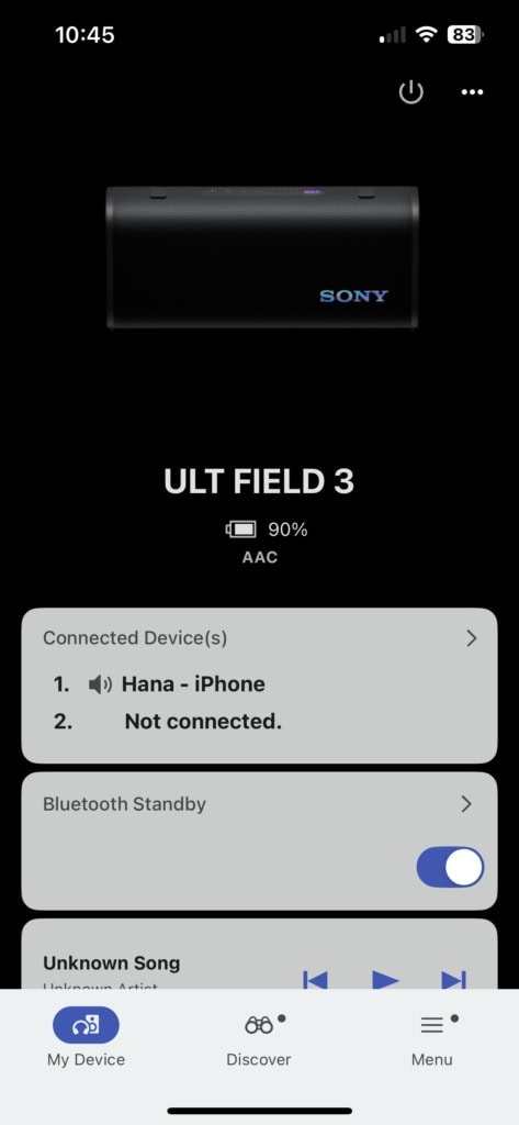 Ekran startowy aplikacji