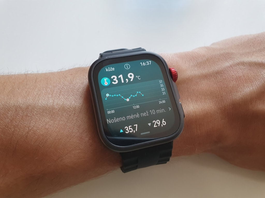 Temperatura skóry na nadgarstku